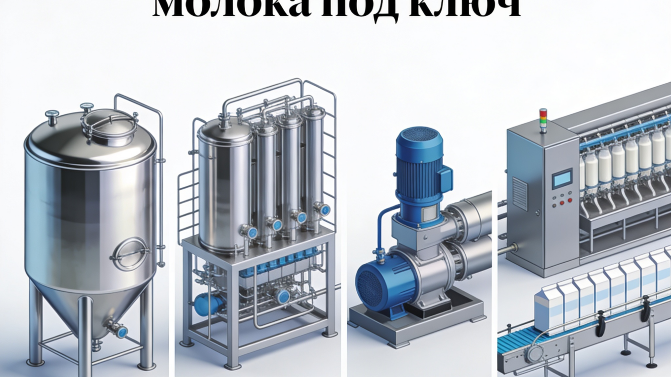 Модульные заводы по переработке молока под ключ
